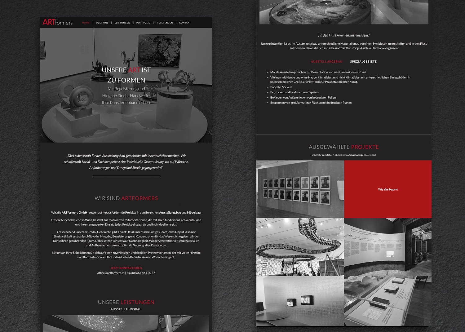 artformers GmbH Website by KolibriDesign